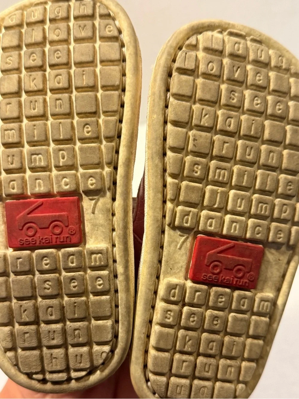 See Kai Run RARE Olive & Pink Tulip Mary Jane Early 2000’s 7
